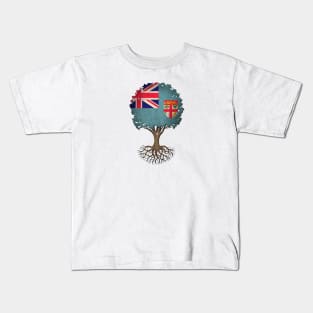 Tree of Life with Fiji Flag Kids T-Shirt